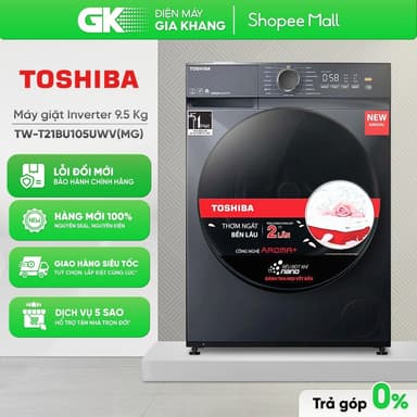 So sánh giá TW-T21BU105UWV(MG) - Máy Giặt Toshiba Inverter 9.5 Kg T21BU105UWV(MG) [Toàn Quốc] rẻ nhất?