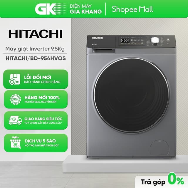 BD-954HVOS - Máy Giặt Hitachi Inverter 9.5 Kg 954HVOS [Toàn Quốc] - Ảnh 5