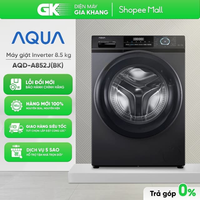 AQD-A852J(BK) - Máy Giặt Aqua Inverter 8.5 Kg AQD-A852J(BK) [Toàn Quốc] - Ảnh 6