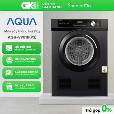 So sánh giá AQH-V901K(PS) - Máy Sấy Thông Hơi Aqua 9 Kg AQH-V901K PS [Toàn Quốc] rẻ nhất?
