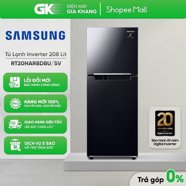 So sánh giá RT20HAR8DBU/SV - Tủ Lạnh Samsung Inverter 208 Lít RT20HAR8DBU [Toàn Quốc] {GIẢM 10%} rẻ nhất?