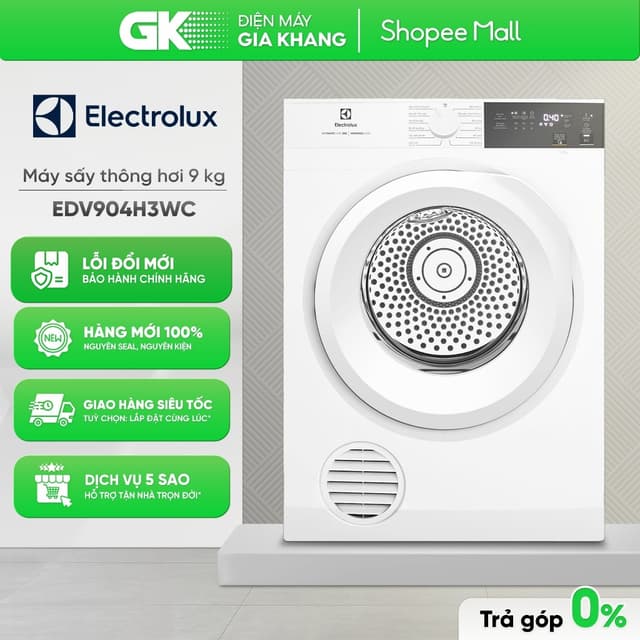 EDV904H3WC - Máy Sấy Thông Hơi Electrolux UltimateCare 9 Kg EDV904H3WC [Freeship CẦN THƠ] - Ảnh 6