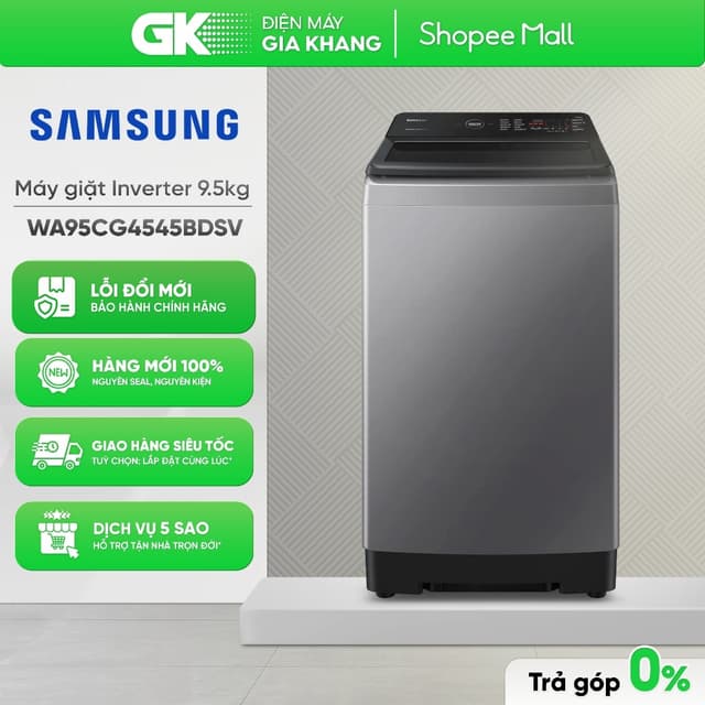 WA95CG4545BDSV - Máy Giặt Lồng Đứng SAMSUNG Inverter 9.5 Kg WA95CG4545BD [Toàn Quốc] - Ảnh 6