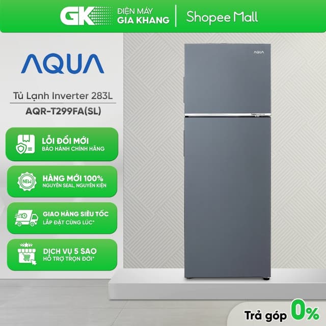 AQR-T299FA(SL) - Tủ Lạnh Ngăn Đông Trên AQUA Inverter 298/283 Lít AQR-T299FA [Toàn Quốc] - Ảnh 10