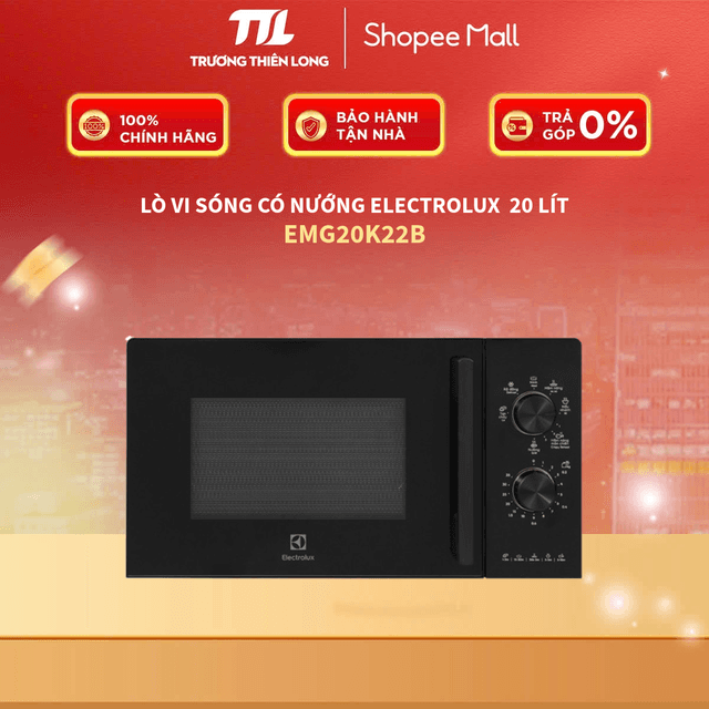 EMG20K22B / EMG23K22B - Lò Vi Sóng Có Nướng Electrolux 20 Lít / 23 Lít [TOÀN QUỐC] - Ảnh 1