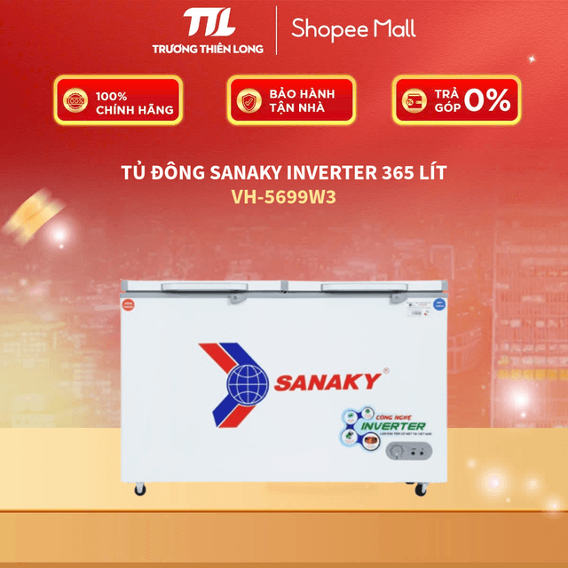 VH-5699W3 - Tủ Đông Sanaky Inverter 365 Lít 5699W3 [FREESHIP HCM] - Ảnh 2