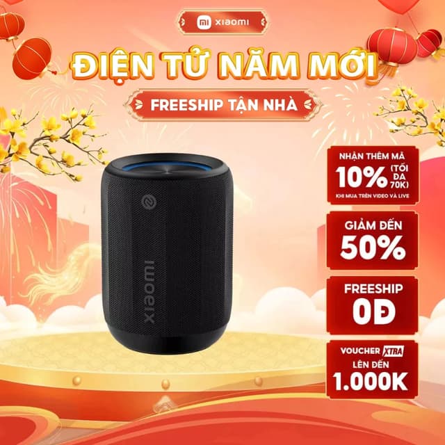 Loa Bluetooth Xiaomi Bluetooth Speaker Mini 6W | Đèn LED RGB Phát Nhạc 11 Giờ | Chống Nước IP67 | Bảo Hành 12 Tháng - Ảnh 5