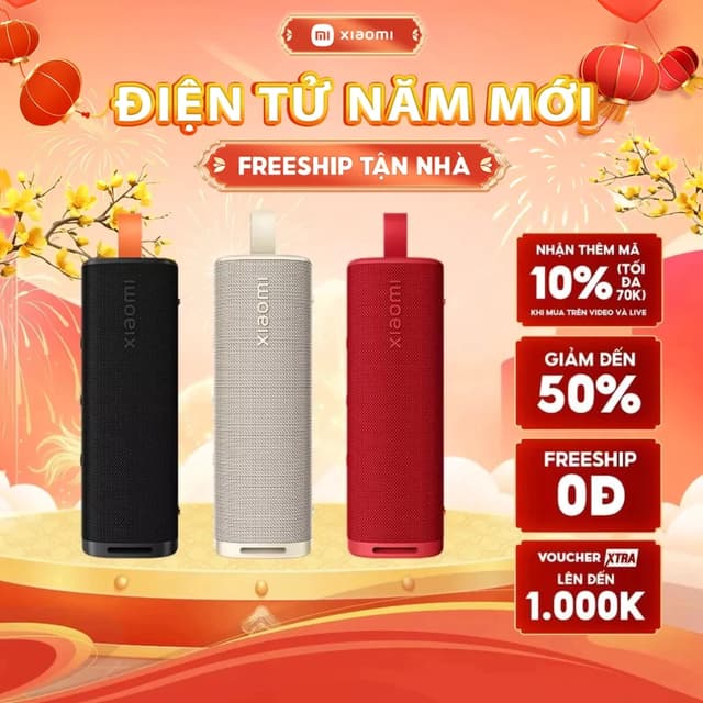 Loa Bluetooth Xiaomi Sound Outdoor | 30W | Bass Mạnh Mẽ | Pin 12 Giờ | Bảo Hành 12 tháng - Ảnh 2