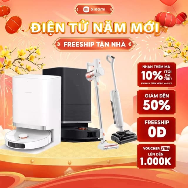 Robot Hút Bụi Lau Nhà Xiaomi Robot Vacuum E5 / E10 / E10C / S20 Plus - Dọn Sạch Mọi Vết Bẩn - Bảo Hành 12 Tháng - Ảnh 5