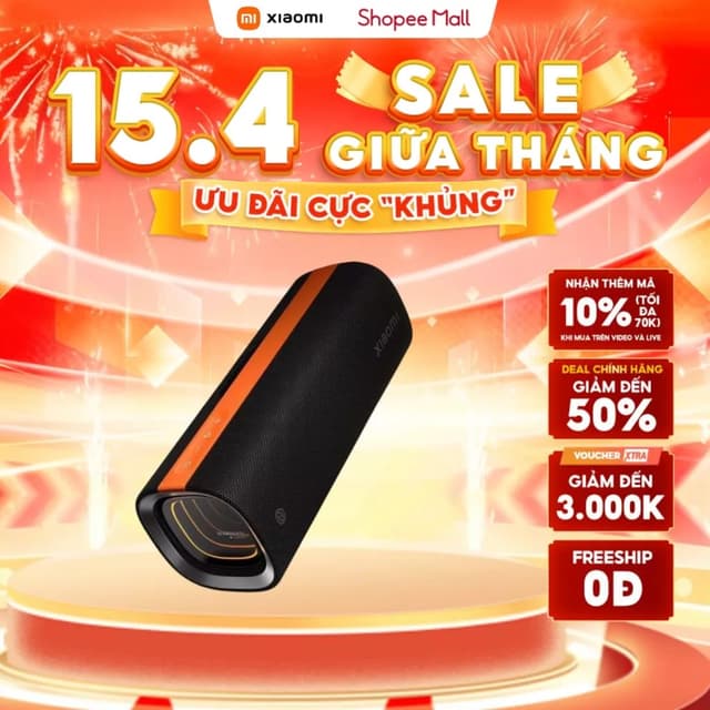 Loa Bluetooth Xiaomi Sound Party 50W | Âm thanh mạnh mẽ | Thiết kế thanh lịch | Kết nối thông minh | Bảo Hành 12 tháng - Ảnh 8