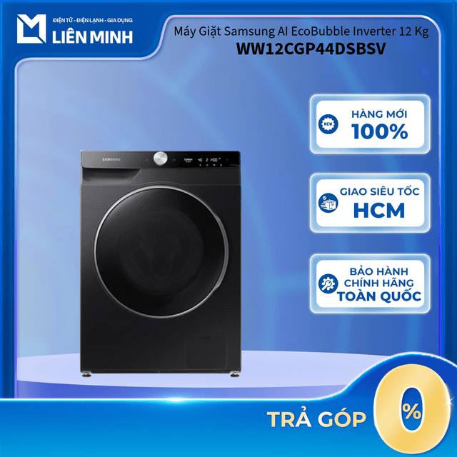 WW12CGP44DSBSV-Máy Giặt Samsung AI EcoBubble Inverter 12 Kg - Ngăn Phân Bổ Nước Giặt Xả [Giao Toàn Quốc] - Ảnh 11