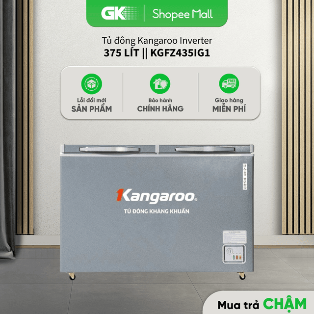 Tủ đông Kangaroo Inverter 375 lít KGFZ435IG1 | 430 lít KGFZ490IG1 [Freeship HCM] - Ảnh 8