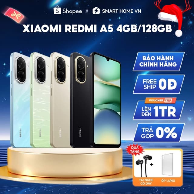 [HỎA TỐC HCM] Điện Thoại Xiaomi Redmi A5 3GB/64GB - 4GB/128GB | Camera Kép | Hàng Chính Hãng, Bảo hành 18 Tháng - Ảnh 1