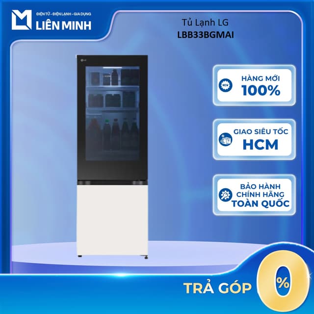 LBB33BGMAI - Tủ Lạnh Lg Inverter 340 Lít Instaview LBB33BGMAI - Bảo Hành Chính Hãng - Ảnh 4