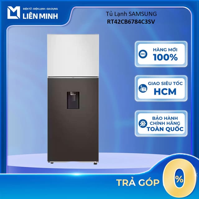 RT42CB6784C3SV - Tủ Lạnh Samsung Inverter 406 Lít Bespoke RT42CB6784C3SV - Bảo Hành Chính Hãng - Ảnh 1