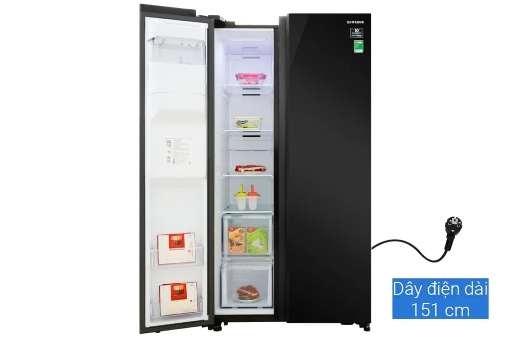 So sánh Tủ lạnh Samsung Inverter 635 lít Side By Side RS64R53012C/SV vs Tủ lạnh Toshiba Inverter 568 lít Side By Side GR-RS755WIA-PGV(22)-XK