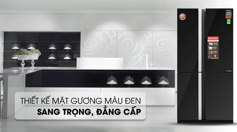 So sánh Tủ lạnh Aqua Inverter 522 lít Multi Door AQR-MA600XA(WGC)U1 vs Tủ lạnh Sharp Inverter 605 lít Multi Door SJ-FX688VG-BK