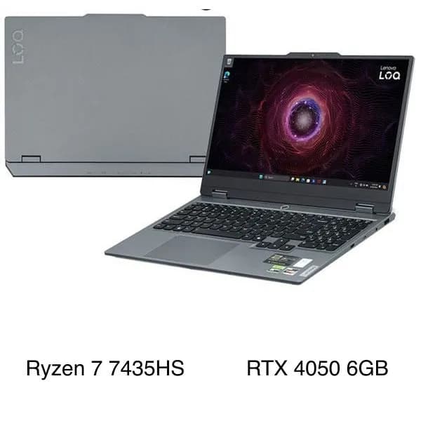 So sánh Laptop Lenovo Gaming LOQ 15ARP9 – 83JC00J0VN (R7 7435HS, 24GB, 512GB, RTX 4050 6GB, Full HD 144Hz, Win11) vs Laptop MSI Gaming Cyborg 15 AI A1VEK – 053VN (Ultra 7 155H, 16GB, 512GB, RTX 4050 6GB, Full HD 144Hz, Win11)