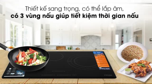 Top 1 so sánh giá Bếp từ 3 vùng nấu lắp âm Kocher DI-855GE - Tìm sản phẩm giá rẻ nhất - Ảnh 12