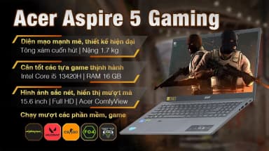 Laptop Acer Gaming Aspire 5 A515 58GM 51LB - NX.KQ4SV.002 (i5 13420H, 16GB, 512GB, RTX 2050 4GB, Full HD, Win11) - 3