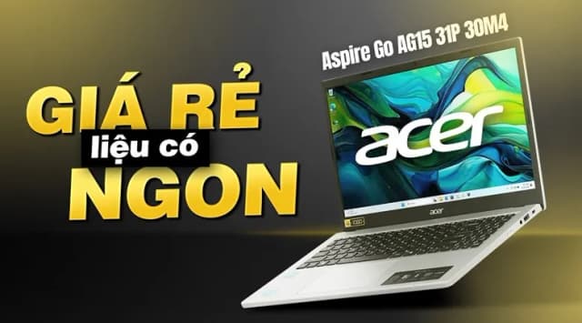 Laptop Acer Aspire Go AG15 31P 30M4 - NX.KRPSV.004 (i3 N305, 8GB, 256GB, Full HD, Win11) - 2