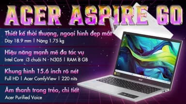 Laptop Acer Aspire Go AG15 31P 30M4 - NX.KRPSV.004 (i3 N305, 8GB, 256GB, Full HD, Win11) - 5