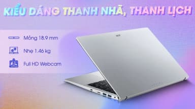 Laptop Acer Aspire Lite 14 AL14 51P 35QD - NX.J84SV.001 (i3 1305U, 8GB, 512GB, Full HD+, Win11) - 7