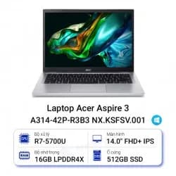 Laptop Acer Aspire Lite 14 AL14 51P 35QD - NX.J84SV.001 (i3 1305U, 8GB, 512GB, Full HD+, Win11) - 9