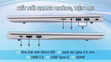 Laptop Acer Aspire Lite 15 AL15 41P R3QL - NX.J54SV.001 (R7 5700U, 8GB, 512GB, Full HD, Win11) - 17