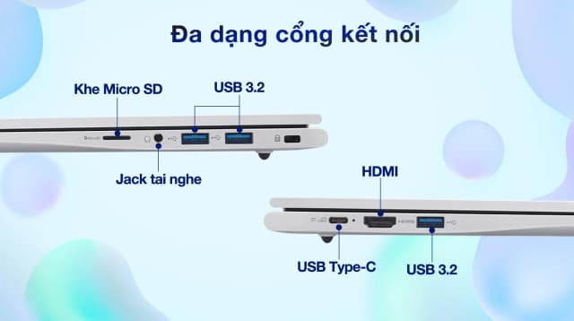 Laptop Acer Aspire Lite 15 AL15 42P R8E6 - NX.D34SV.001 (R5 7430U, 16GB, 512GB, Full HD, OfficeH24+365, Win11) - 11