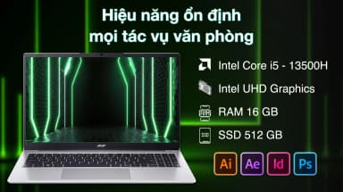 Laptop Acer Aspire Lite 15 AL15 72P 581V - NX.D4CSV.001 (i5 13500H, 16GB, 512GB, Full HD, Win11) - 11