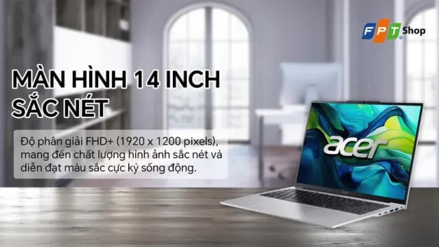 Laptop Acer Aspire Lite AL14 52M 54CJ - NX.J39SV.002 (i5 1334U, 16GB, 512GB, WUXGA, Win11) - 17