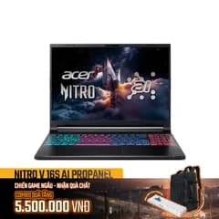 So sánh giá Laptop Acer Gaming Nitro V 16S AI ProPanel ANV16S 41 R337 - NH.QZZSV.002 (R7 260, 16GB, 1TB, RTX 5050 8GB, FHD+ 180Hz, Win11) rẻ nhất? - Ảnh 20