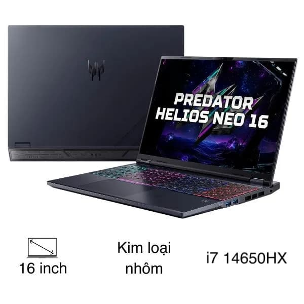 Laptop Acer Gaming Predator Helios Neo 16 PHN16-I31-72XE - NH.U4RSV.001 (i7 14650HX, 32GB, 512GB, RTX5060 8GB, 2K+ 180Hz, Win11) - Giá rẻ nhất hôm nay - Ảnh 1