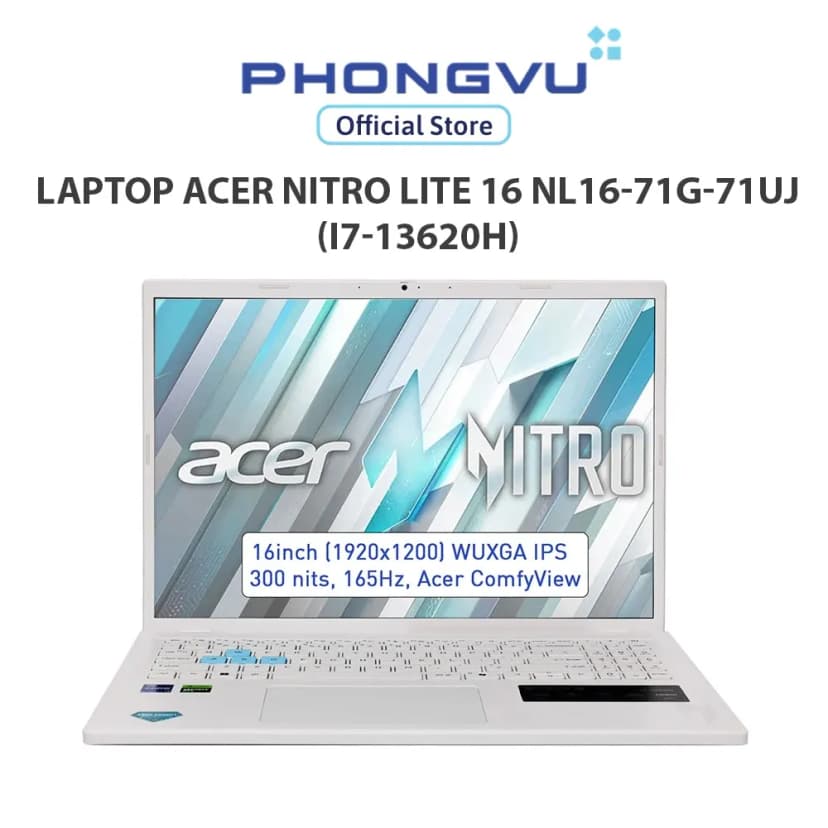 Laptop Acer Gaming Nitro Lite 16 NL16 71G 71UJ - NH.D59SV.002 (i7 13620H, 16GB, 512GB, RTX 3050 6GB, Full HD+ 165Hz, Win11) - Giá rẻ nhất hôm nay - Ảnh 17
