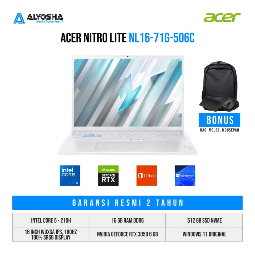 Laptop Acer Gaming Nitro Lite 16 NL16 71G 71UJ - NH.D59SV.002 (i7 13620H, 16GB, 512GB, RTX 3050 6GB, Full HD+ 165Hz, Win11) - Giá rẻ nhất hôm nay - Ảnh 21