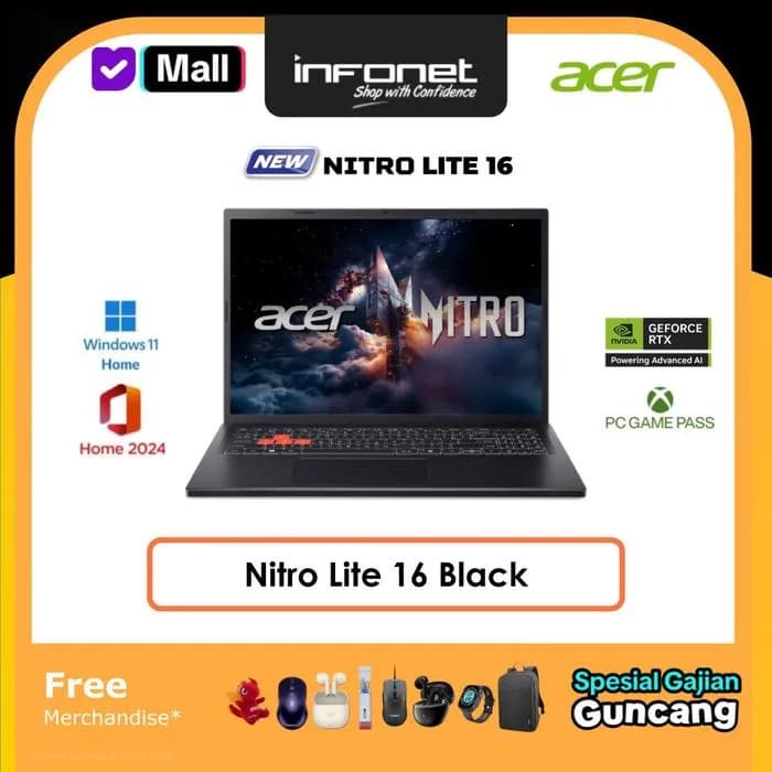 Laptop Acer Gaming Nitro Lite 16 NL16 71G 71UJ - NH.D59SV.002 (i7 13620H, 16GB, 512GB, RTX 3050 6GB, Full HD+ 165Hz, Win11) - Giá rẻ nhất hôm nay - Ảnh 39