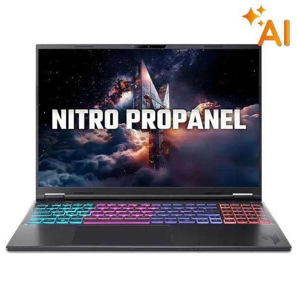 Laptop Acer Nitro ProPanel AN16S-61-R7ZJ - NH.QXFSV.002 (R7 AI 350, 16GB, 512GB, RTX 5060 8GB, 2K, Win11) - Giá rẻ nhất hôm nay - Ảnh 1