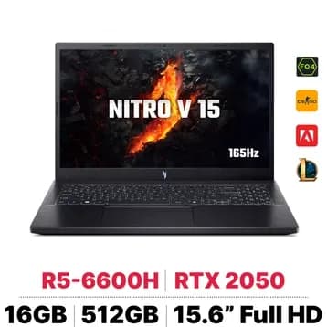 Laptop Acer Gaming Nitro V 15 ANV15 41 R2UP - NH.QPGSV.004 (R5 6600H, 16GB, 512GB, RTX 2050 4GB, Full HD 165Hz, Win11) - 12