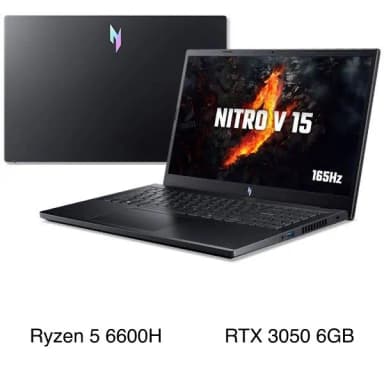 Laptop Acer Gaming Nitro V 15 ANV15 41 R2UP - NH.QPGSV.004 (R5 6600H, 16GB, 512GB, RTX 2050 4GB, Full HD 165Hz, Win11) - 6
