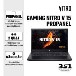 Laptop Acer Gaming Nitro V 15 ProPanel ANV15 41 R9M1 - NH.QPFSV.004 (R5 7535HS, 16GB, 512GB, RTX3050 6GB, Full HD 180Hz, Win11) - 17