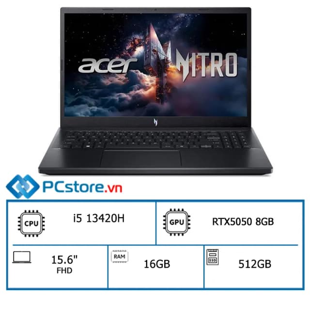 Top 1 so sánh giá Laptop Acer Gaming Nitro ProPanel ANV15 52 59AA - NH.QZ9SV.002 (i5 13420H, 16GB, 512GB, RTX 5050 8GB, Full HD 180Hz, Win11) - Tìm sản phẩm giá rẻ nhất - Ảnh 55