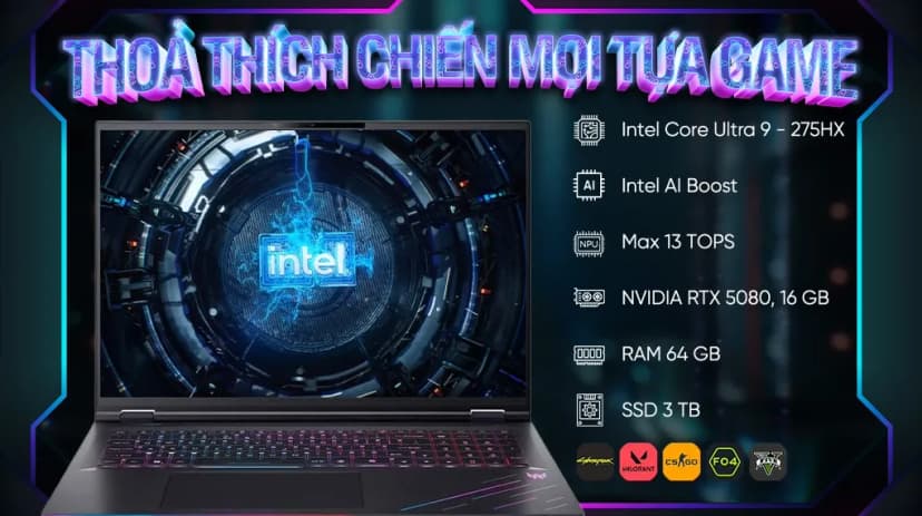 Laptop Acer Gaming Predator Helios 18 AI PH18 73 93P0 - NH.QVYSV.001 (Ultra 9 275HX, 64GB, 3TB, RTX 5080 12GB, 2.5K 250Hz, Win11 Pro) - Giá rẻ nhất hôm nay - Ảnh 4