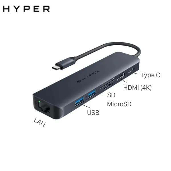 Adapter chuyển đổi Type C 7 in 1 HyperDrive Next HD4003 - Giá rẻ nhất hôm nay - Ảnh 1