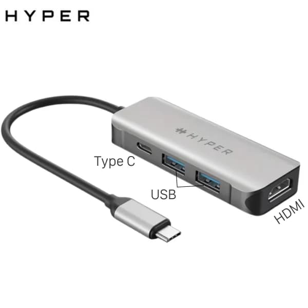 Adapter chuyển đổi USB Type C 4 in 1 HyperDrive HD41 - Giá rẻ nhất hôm nay - Ảnh 1