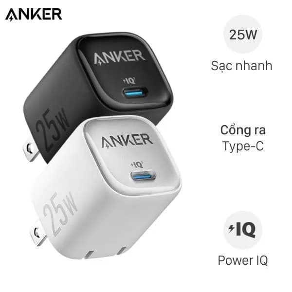 Sạc nhanh Type-C PD 25W Anker A2656 - Giá rẻ nhất hôm nay - Ảnh 1