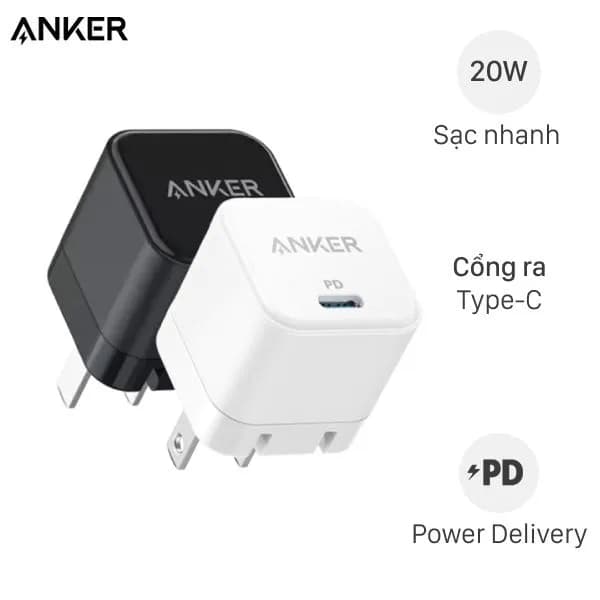 Sạc nhanh Type-C PD 20W Anker PowerPort III Cube A2149 - Giá rẻ nhất hôm nay - Ảnh 1