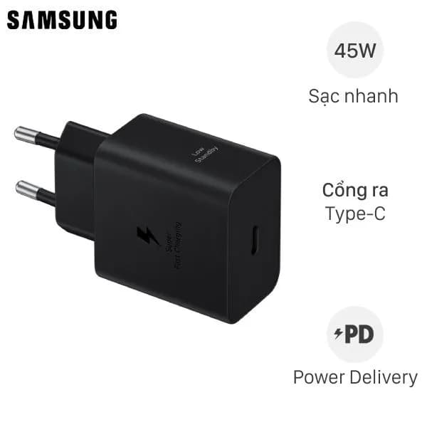 Sạc nhanh Type-C PD 45W Samsung EP-T4511NB - Giá rẻ nhất hôm nay - Ảnh 1
