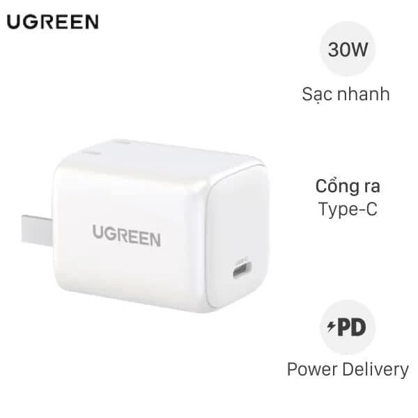 Sạc nhanh Type-C PD 30W Ugreen Nexode 15329 - Giá rẻ nhất hôm nay - Ảnh 1
