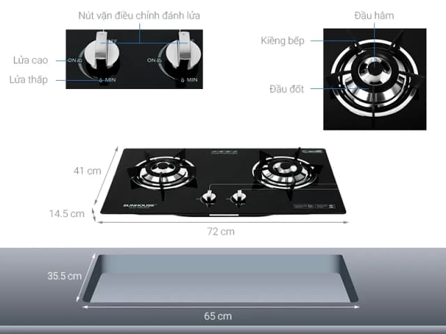 So sánh giá Bếp ga âm Sunhouse SHB5546MT rẻ nhất? - Ảnh 6